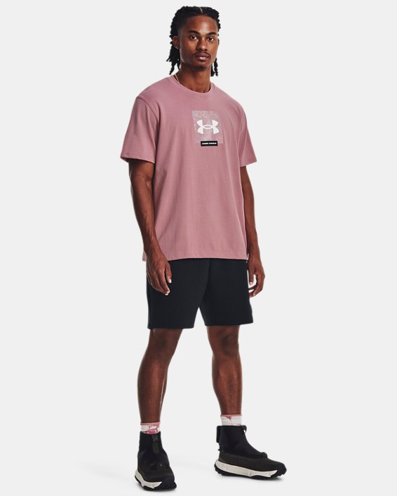 Unisex shirt UA Boxed Heavyweight met korte mouwen, Pink, pdpMainDesktop image number 3